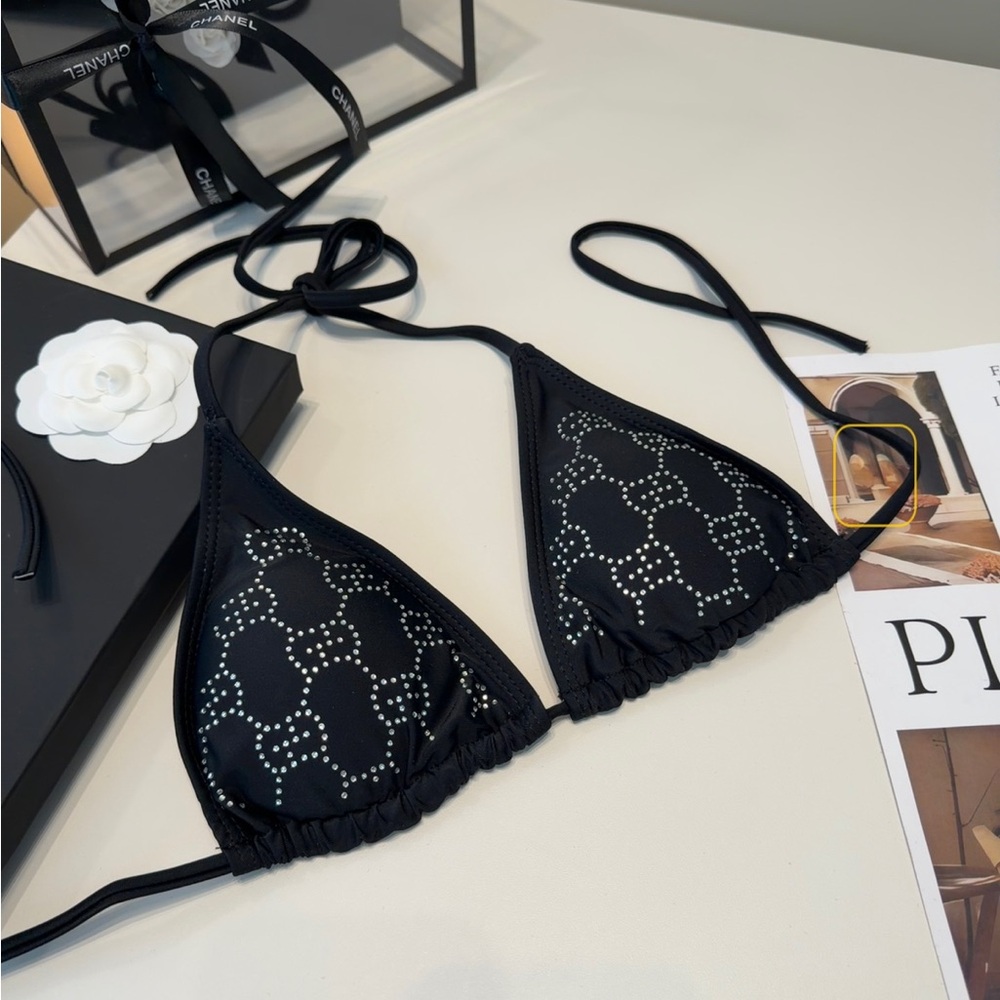 Gucci Black GG Crystal Bikini Set - Picture 7 of 9